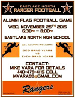 Eastlake North High School Alumni Flag Football Game Nov. 25, 2015